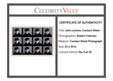 John Lennon Limited Edition Framed Contact Sheet