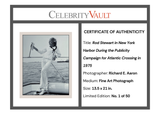 Rod Stewart Limited Edition Matted Black-and-White Fine Art Photograph