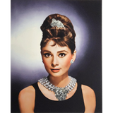 Audrey Hepburn Diamond-Dusted Photograph with Movie Star News Embossed Seal