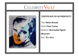 Marlon Brando Hand-pulled Signed Silkscreen