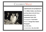 William Holden, Jane Wyman, and Cary Grant Limited Edition Fine Art Photograph