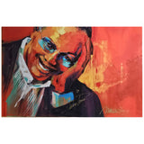 Quincy Jones & Malcolm Farley Signed Hand-Embellished Print on Stretched Canvas