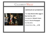 Andy Warhol & Mick Jagger Limited Edition Oversized Fine Art Photograph - No. 2/30, 5/30, 6/50