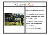 Andy Warhol, Paul Morrissey, Sophia Loren & Carlo Ponti at Villa Mandorli Limited Edition Fine Art Photograph - No. 5 of 25