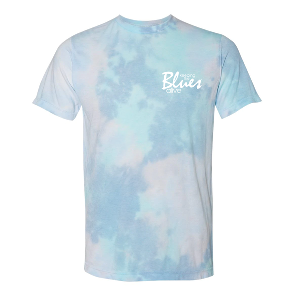 Keeping the Blues Alive - Turquoise Tie Dye T-Shirt (Unisex)